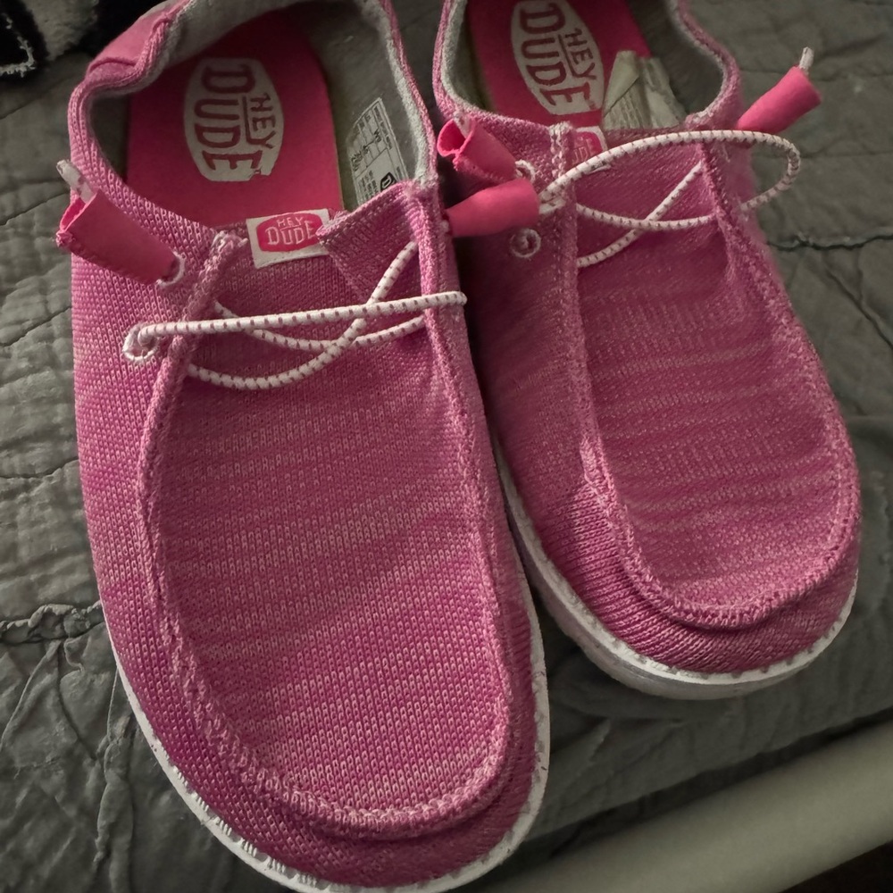 Hey Dude Bright Pink Sport Mesh Shoes